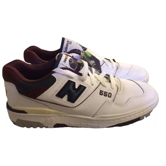New Balance Men\'s 550 Burgundy Natural Indigo Size 9.5 D BB550NCD Athleisure main image 6